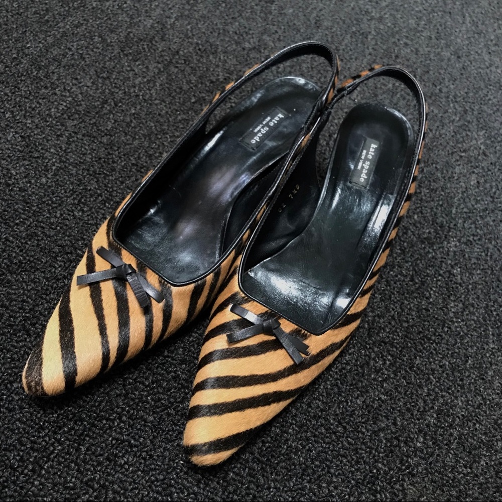 Precious Kate Spade Tiger Slingbacks 71/2